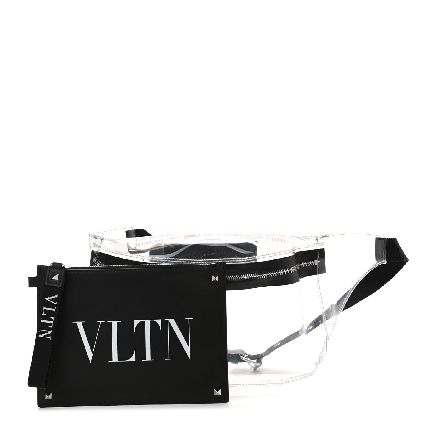 PVC VLTN Belt Bag Black