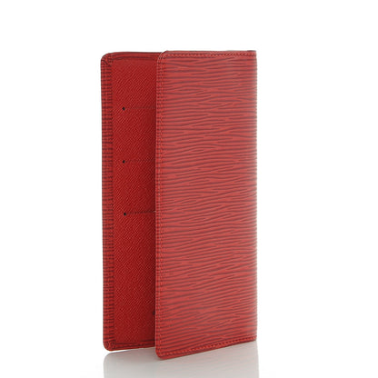 Louis Vuitton Epi Checkbook Cover Castillan Red 3 of 6