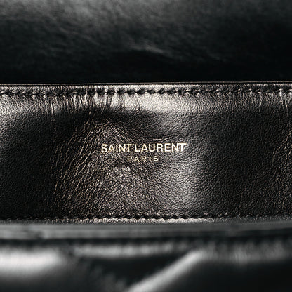 Saint Laurent Calfskin Y Quilted Monogram Medium Loulou Chain Satchel Black 6 of 10