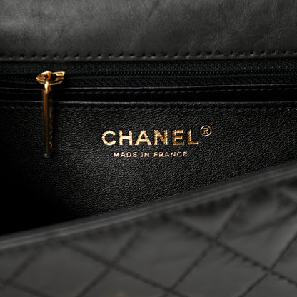 Chanel Aged Calfskin Quilted 2.55 Reissue Mini Flap Black 6 of 10