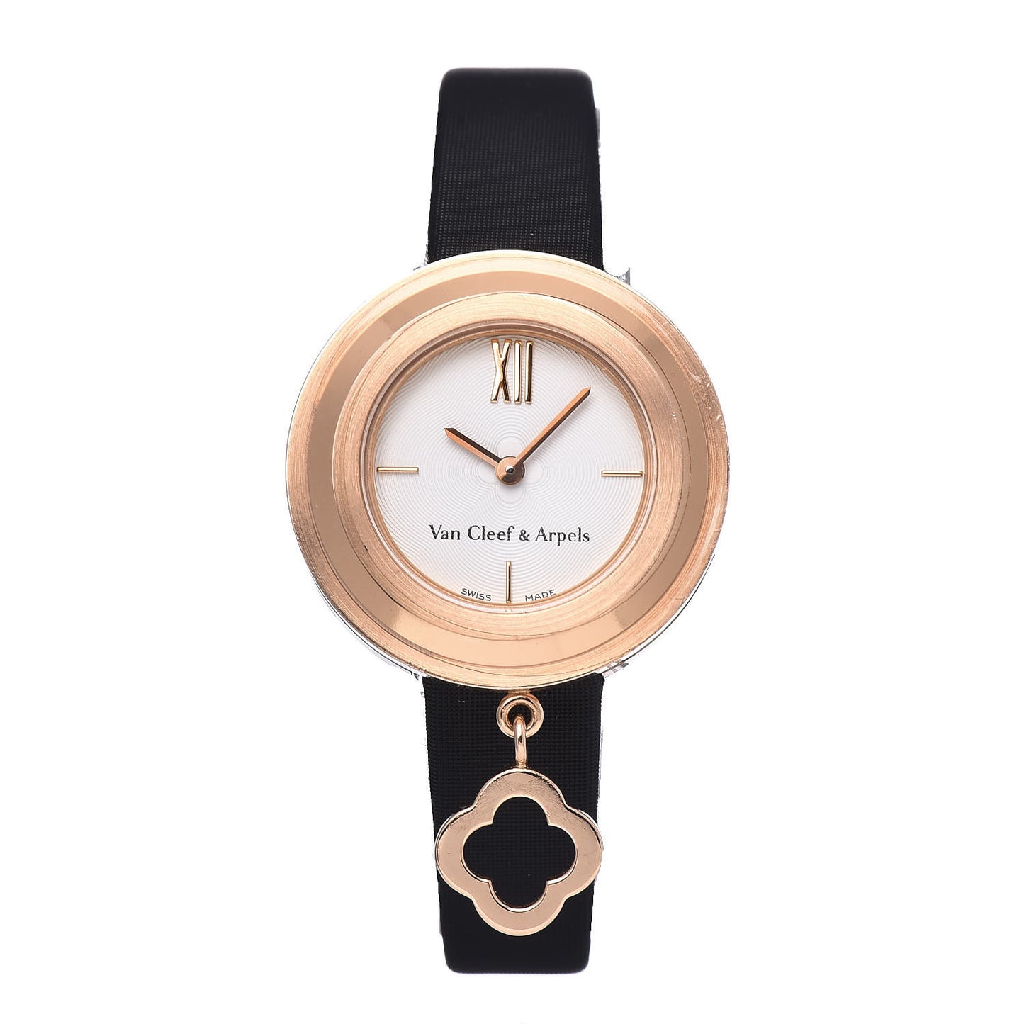 18K Rose Gold Satin 25mm Charms Quartz Watch