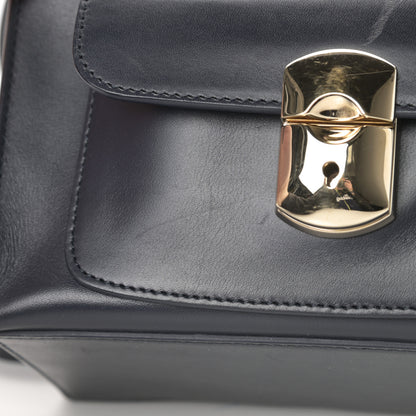 Balenciaga Calfskin Padlock Mini All Afternoon Tote Bleu Nuit 11 of 17