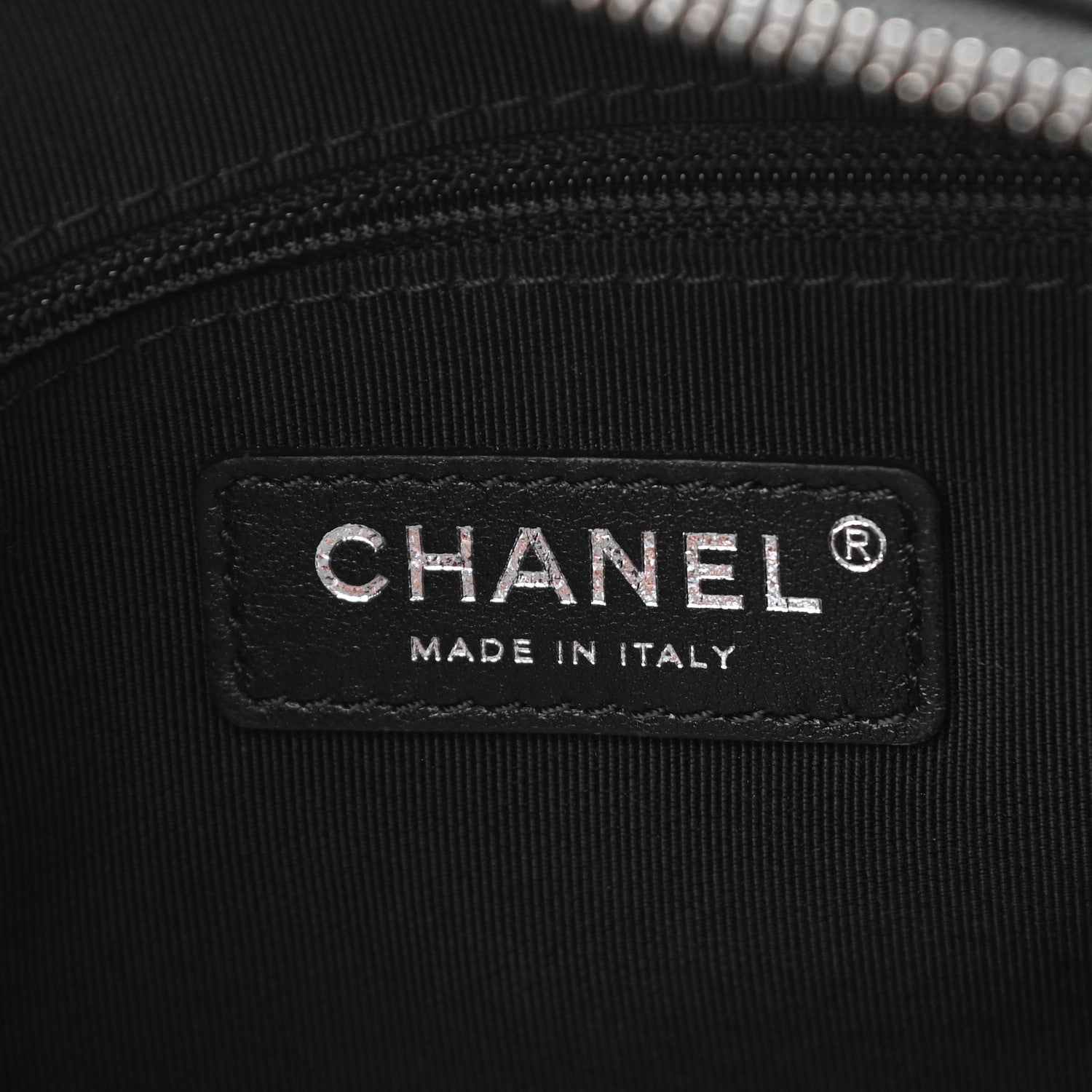 Chanel Calfskin Chain 20s Signature Hobo Black 6 of 11