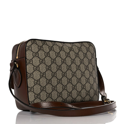 Gucci GG Supreme Monogram Small Horsebit 1955 Shoulder Bag Beige Brown Sugar 3 of 10