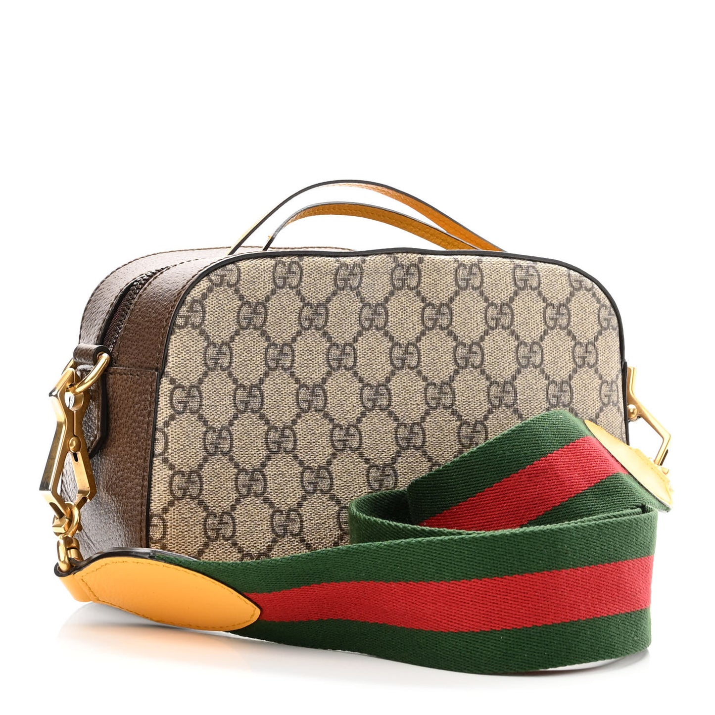 GG Supreme Monogram Web Neo Vintage Shoulder Bag Beige New Acero Crop