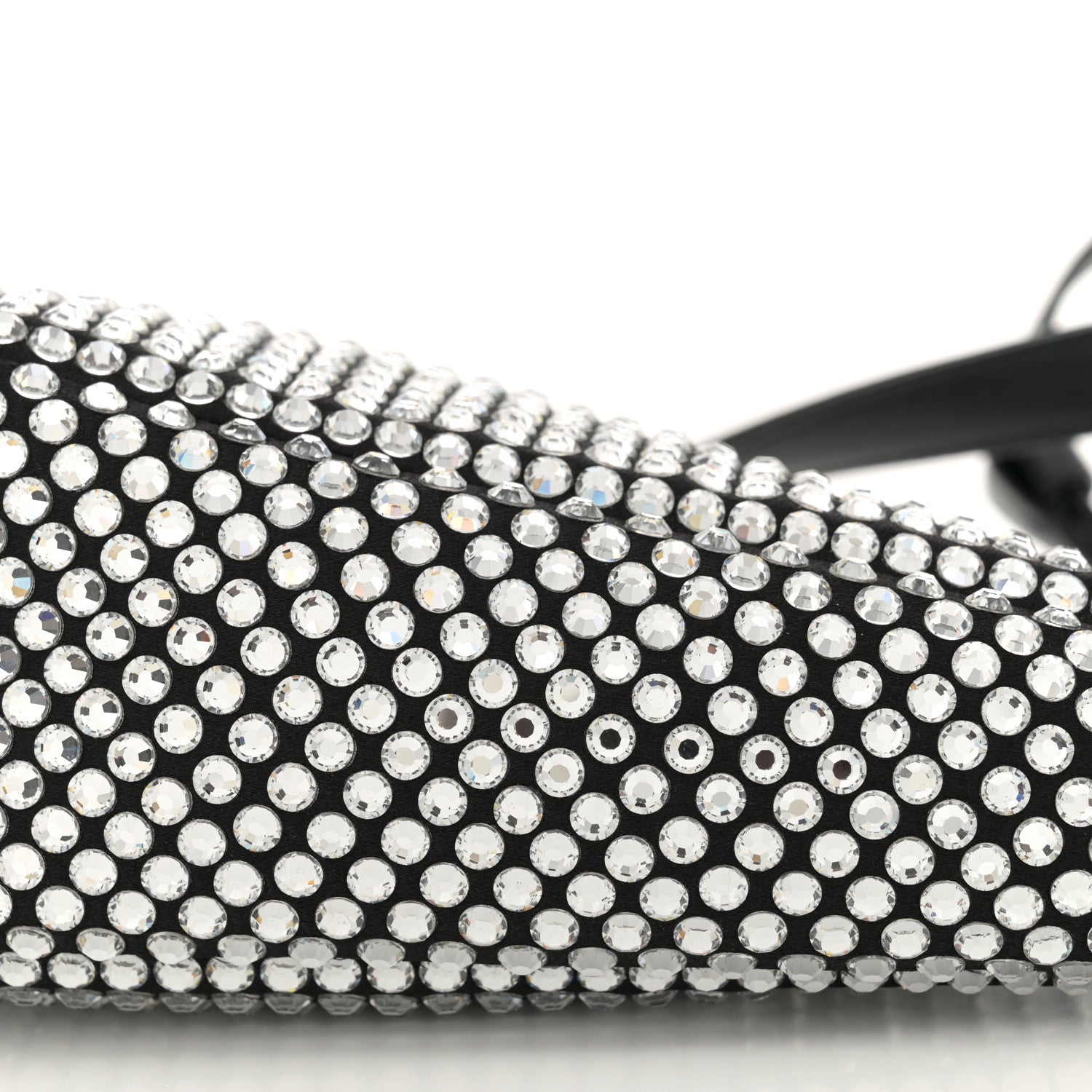 Prada Satin Crystal Triangle Pouch Cristal 10 of 11