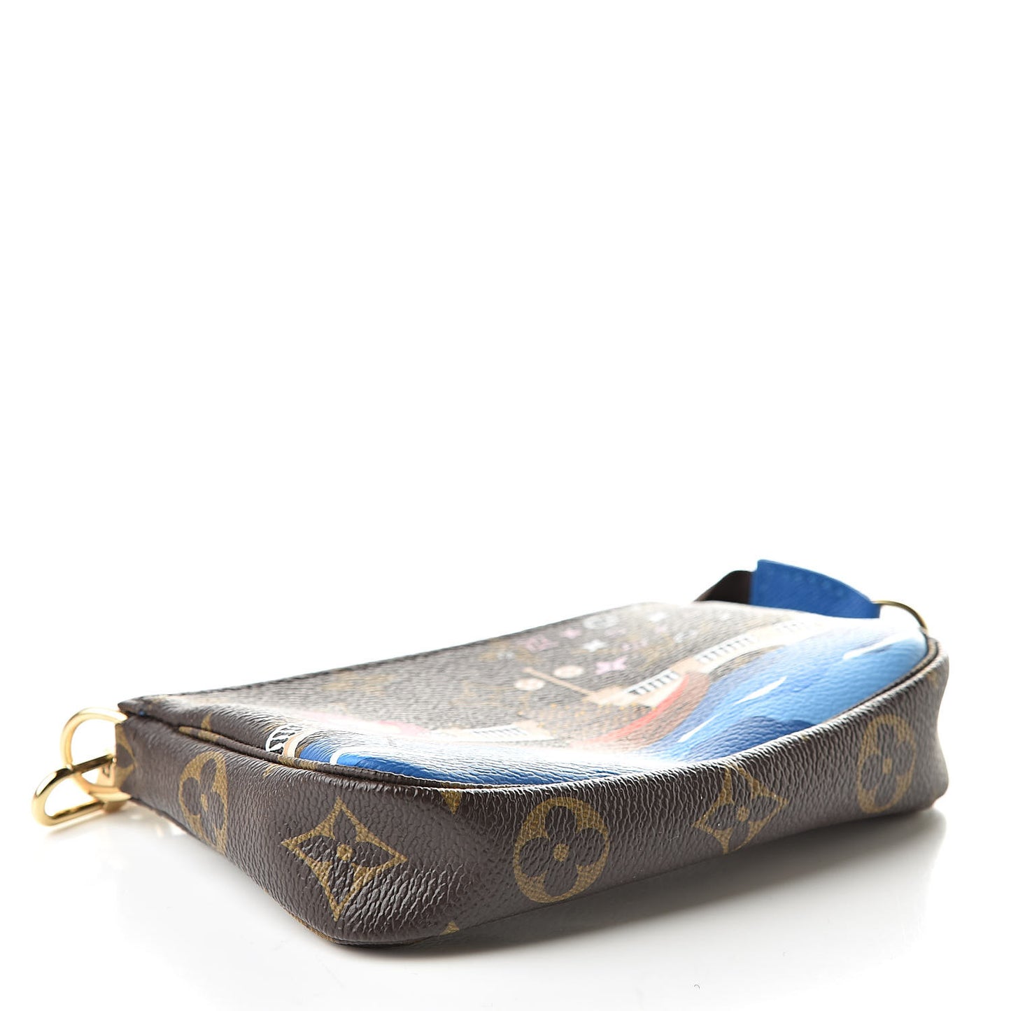 Monogram 2019 Christmas Animation Mini Venice Pochette Accessories Blue