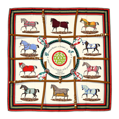 Hermes Silk Cashmere Couvertures Et Tenues de Jour Shawl 140 1 of 6