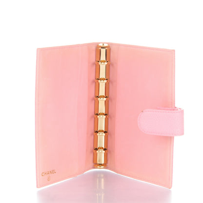 Chanel Caviar CC Small Ring Agenda Planner Pink 5 of 9