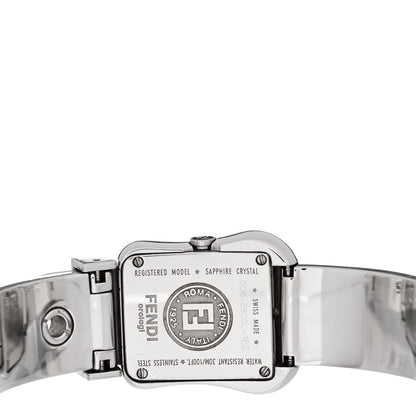 Fendi Stainless Steel Diamond 23mm 3800L Buckle Quartz Watch Silver 4 of 5