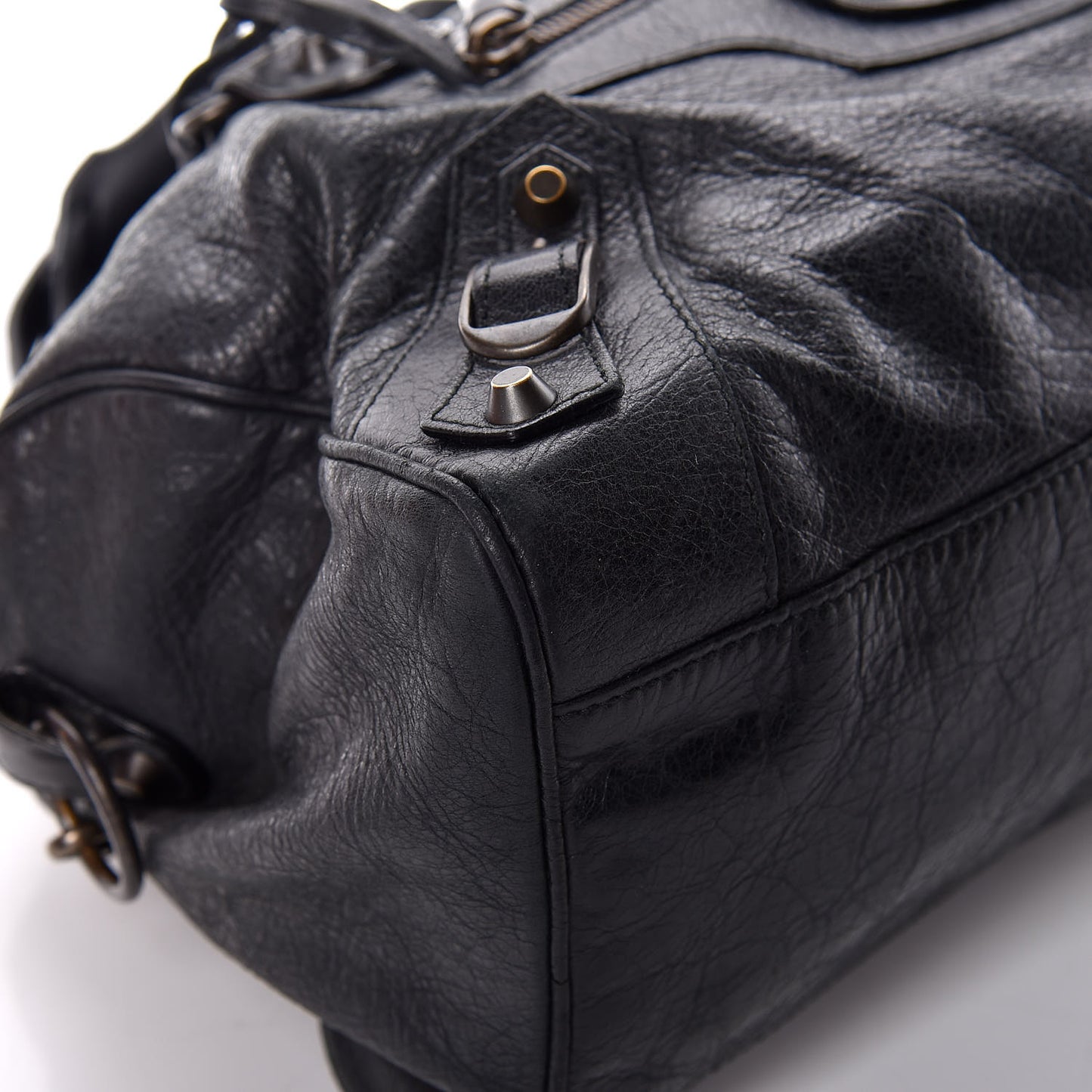 Agneau Classic Hardware Twiggy Black