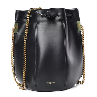Saint Laurent Smooth Calfskin Small Talitha Bucket Bag Black 1 of 9