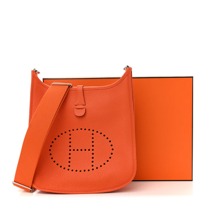 Hermes Taurillon Clemence Evelyne III PM Feu 27 of 27