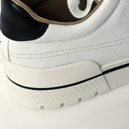 Hermes Epsom Womens Voltage Sneakers 38 White Black 8 of 9