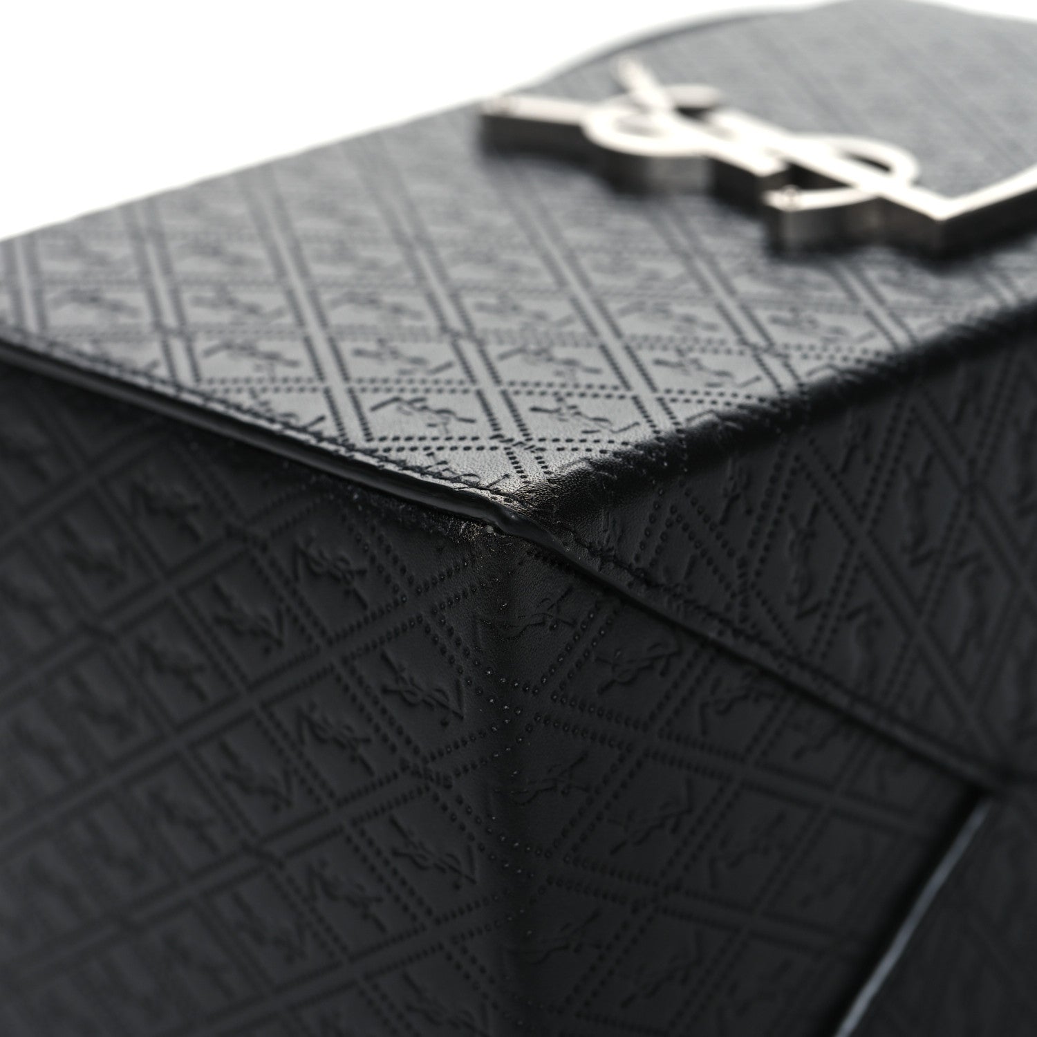 Saint Laurent Calfskin Monogram Take Away Box Black 8 of 11