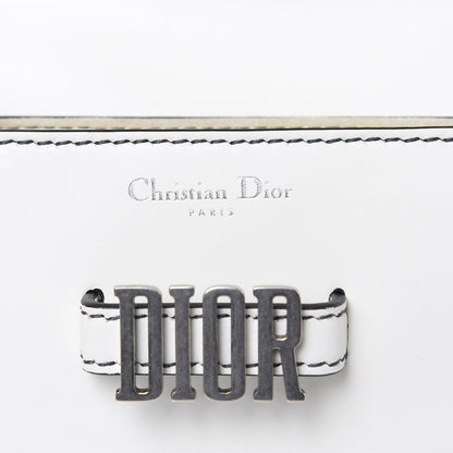 Christian Dior Calfskin Mini D Fence Saddle Bag White 8 of 11
