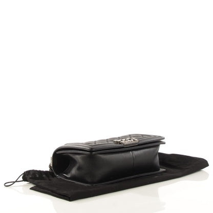 Chanel Calfskin Double Stitch Medium Boy Flap Black 4 of 9