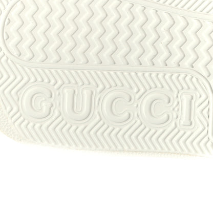 Gucci Calfskin GG Supreme Monogram Perforated Womens Platform 55mm Sneakers 40.5 Beige Ebony Sugar Pink Crop Shine Purple 7 of 9