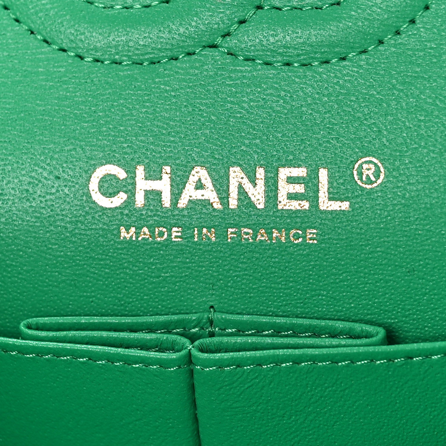 Chanel Lambskin Quilted Small Double Flap Green 6 of 9