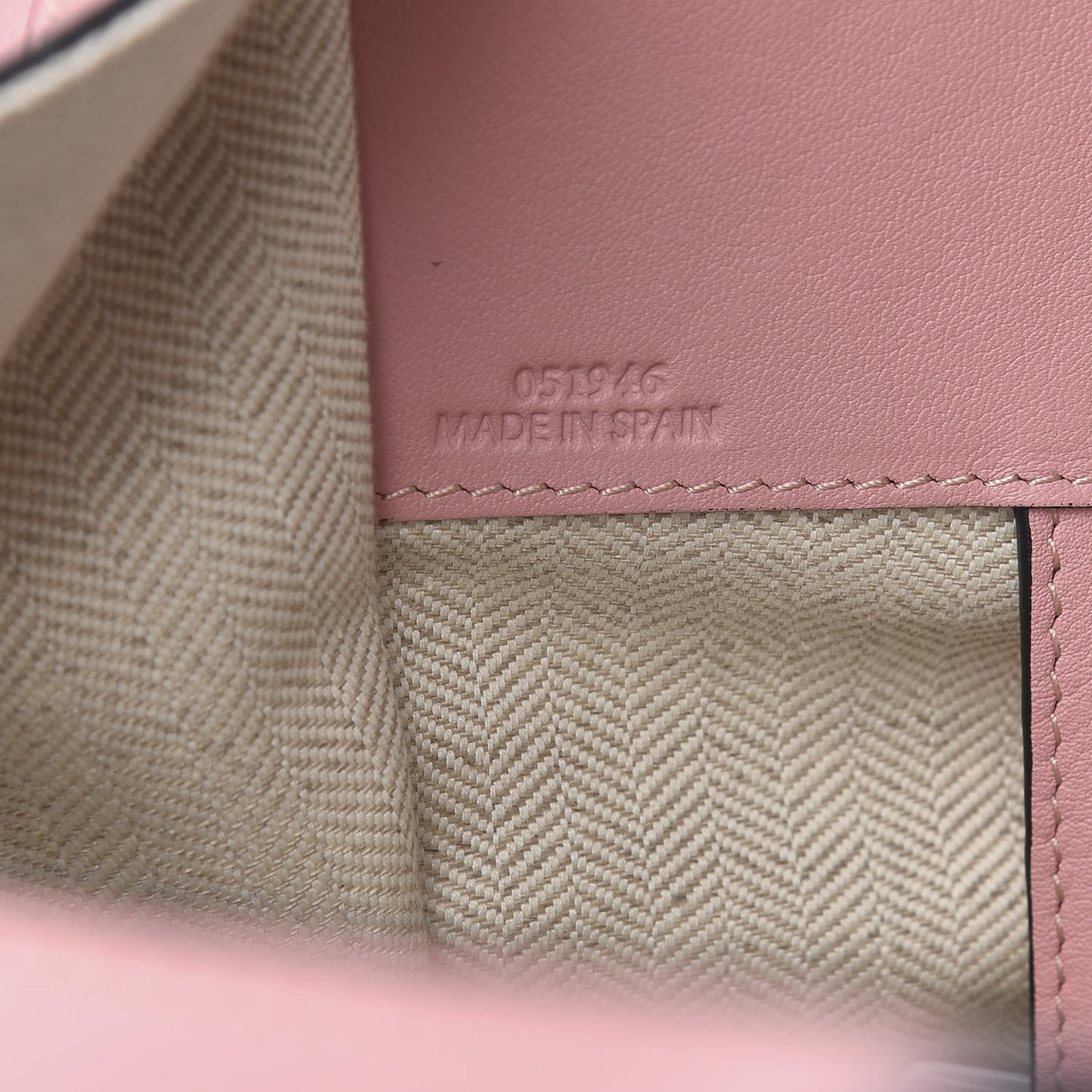 Calfskin Small Hammock Shoulder Bag Pastel Pink Tan