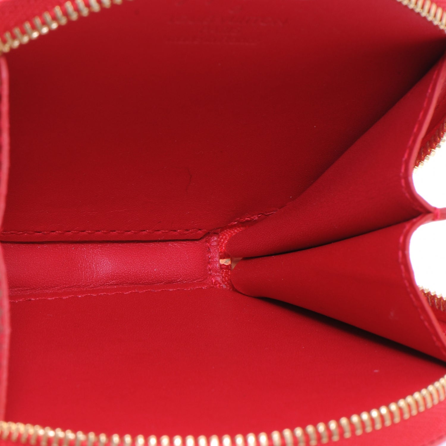 Louis Vuitton Vernis Kusama Infinity Dots Chapeau Coin Purse Red 5 of 7