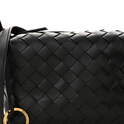 Bottega Veneta Calfskin Intrecciato Small Loop Top Handle Black 9 of 13