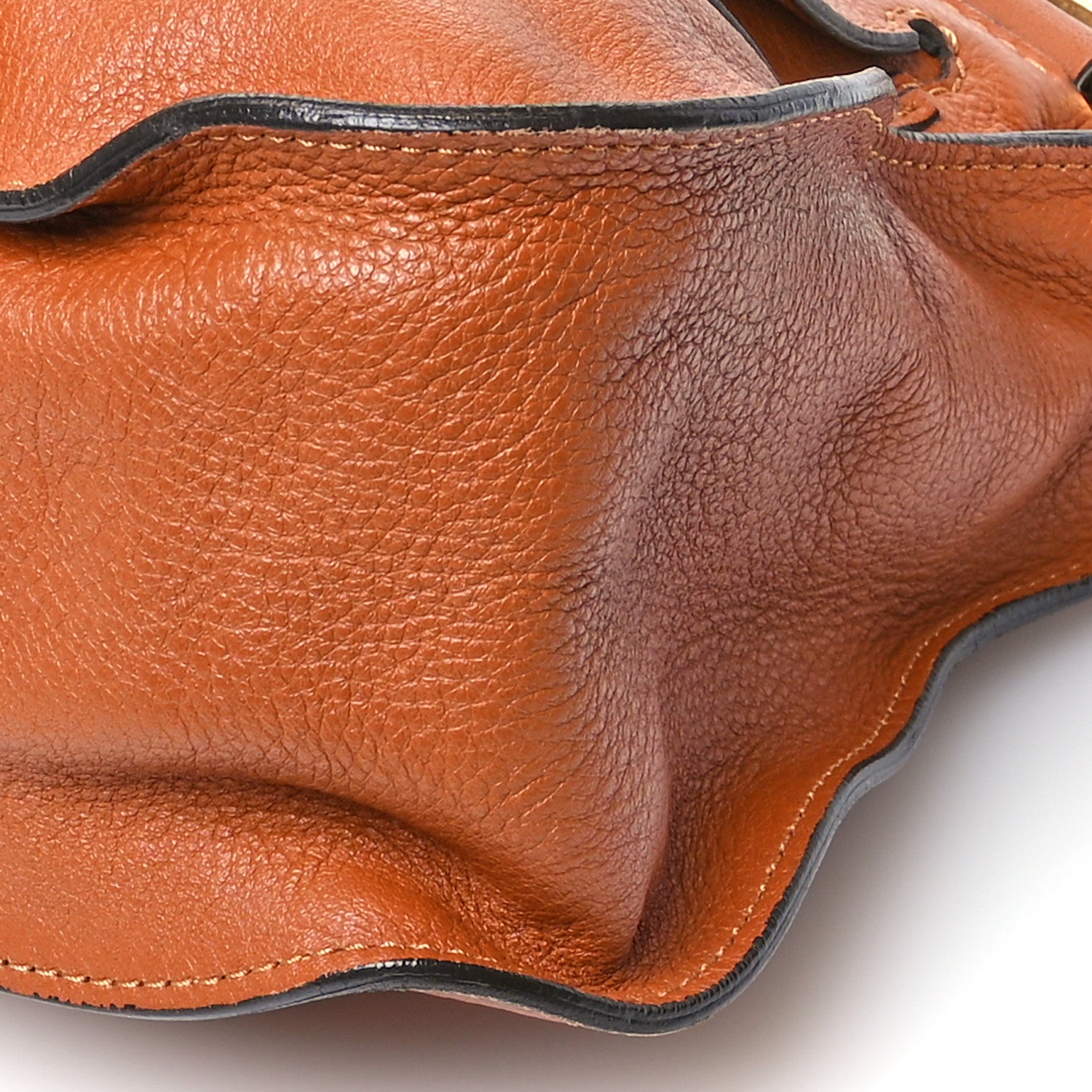 Chloe Calfskin Braided Medium Marcie Double Carry Tan 10 of 11