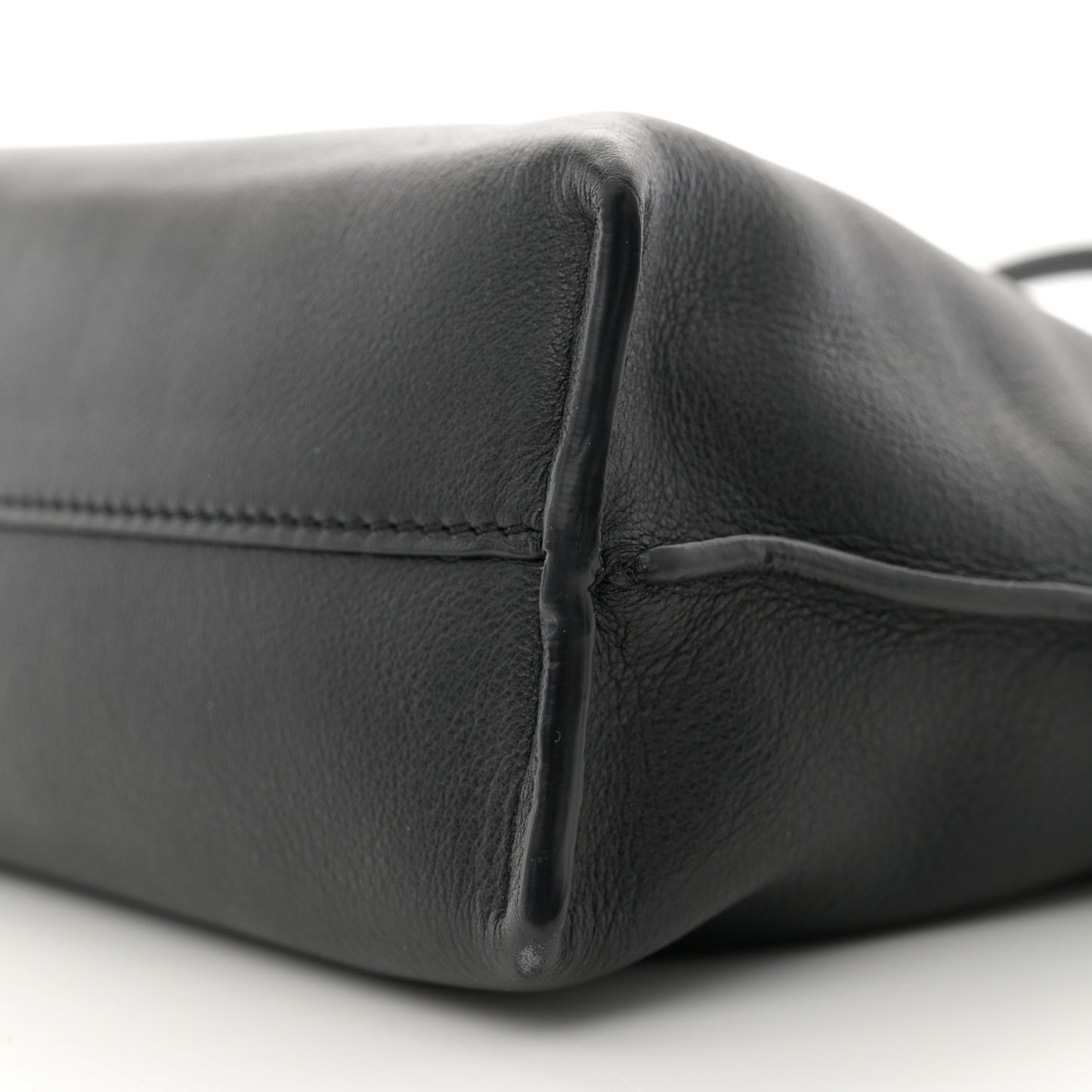 Calfskin Mini Flamenco Knot Bag Black