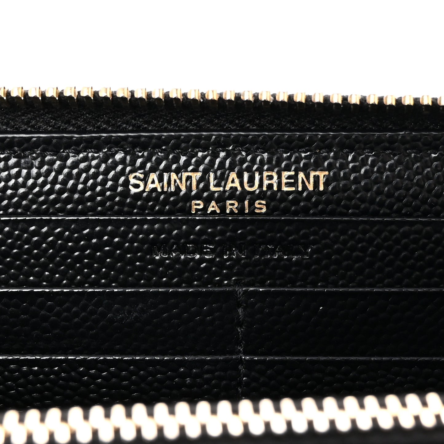 Grain De Poudre Matelasse Chevron Monogram Zip Around Wallet Black
