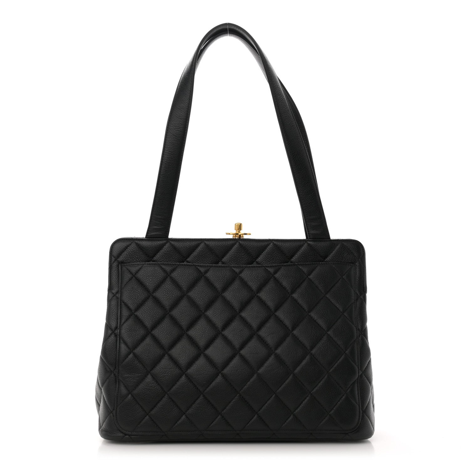 Chanel Caviar Quilted Frame Shoulder Bag Black 1 of 11