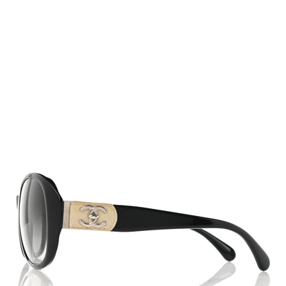 Chanel Acetate CC Turnlock Sunglasses 5235-Q Black Beige 3 of 7