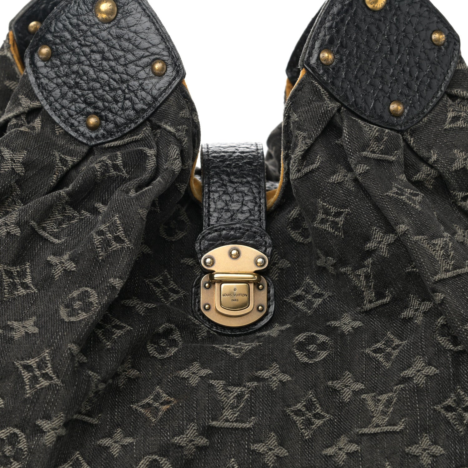 Louis Vuitton Denim Mahina XL Black 7 of 18