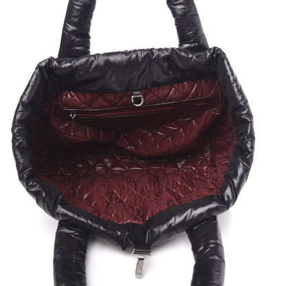 Chanel Nylon Quilted Medium Coco Cocoon Reversible Tote Black 5 of 9