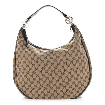 Gucci Monogram Large GG Twins Hobo Dark Brown 1 of 10