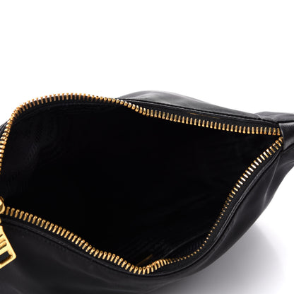 Prada Tessuto Nylon Saffiano Hobo Black 5 of 9