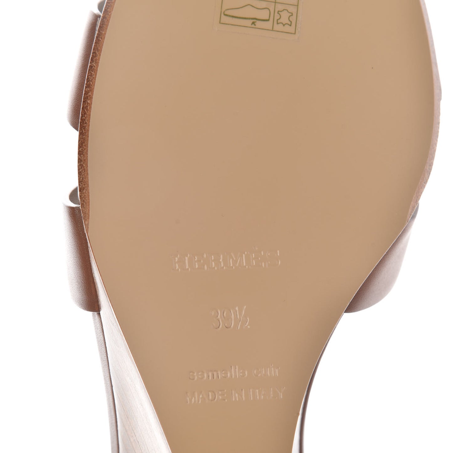 Calfskin Legend Wedge Sandals 39.5 Gold