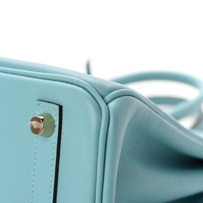 Hermes Swift Birkin 25 Bleu Atoll 9 of 14
