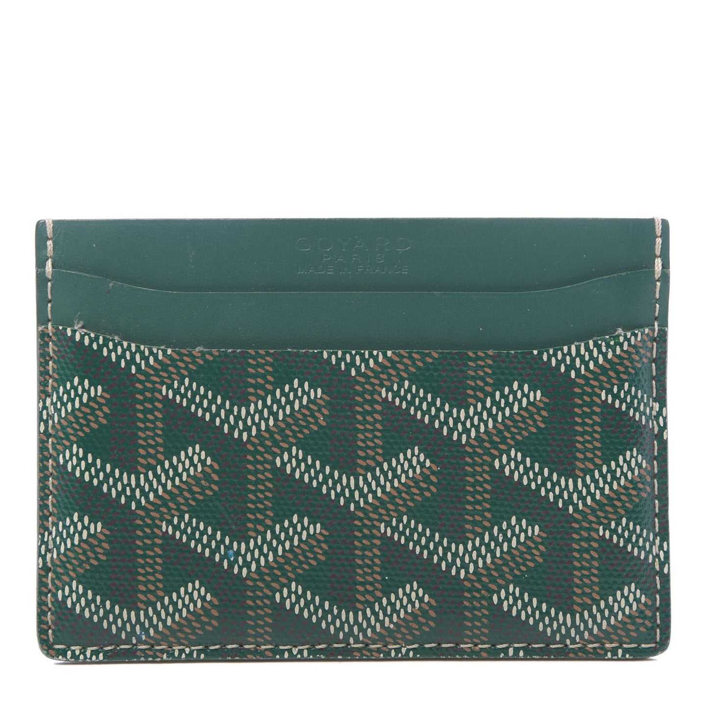 Goyardine Saint Sulpice Card Holder Green