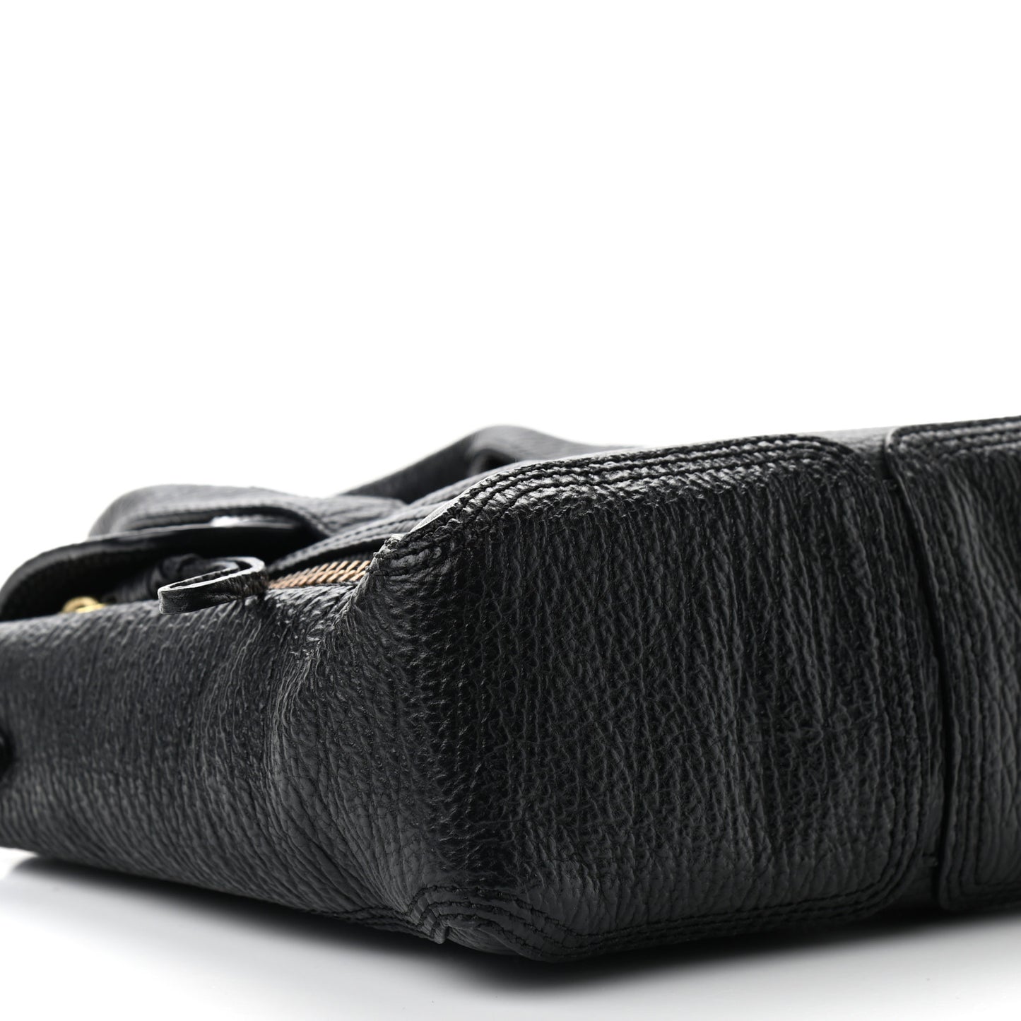 Textured Calfskin Mini Pashli Satchel Black