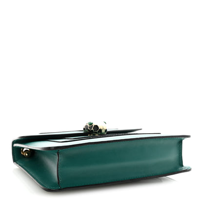 Bulgari Calfskin Small Serpenti Forever Snake Strap Crossbody Bag Emerald Green 4 of 9