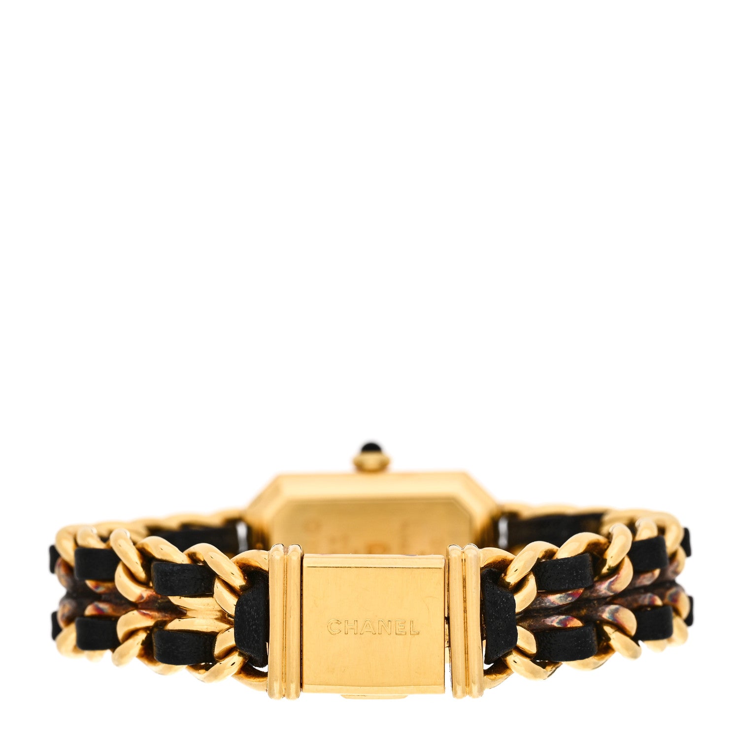 Chanel Stainless Steel Lambskin 20mm Chain Premiere Quartz Watch Gold M 3 of 5