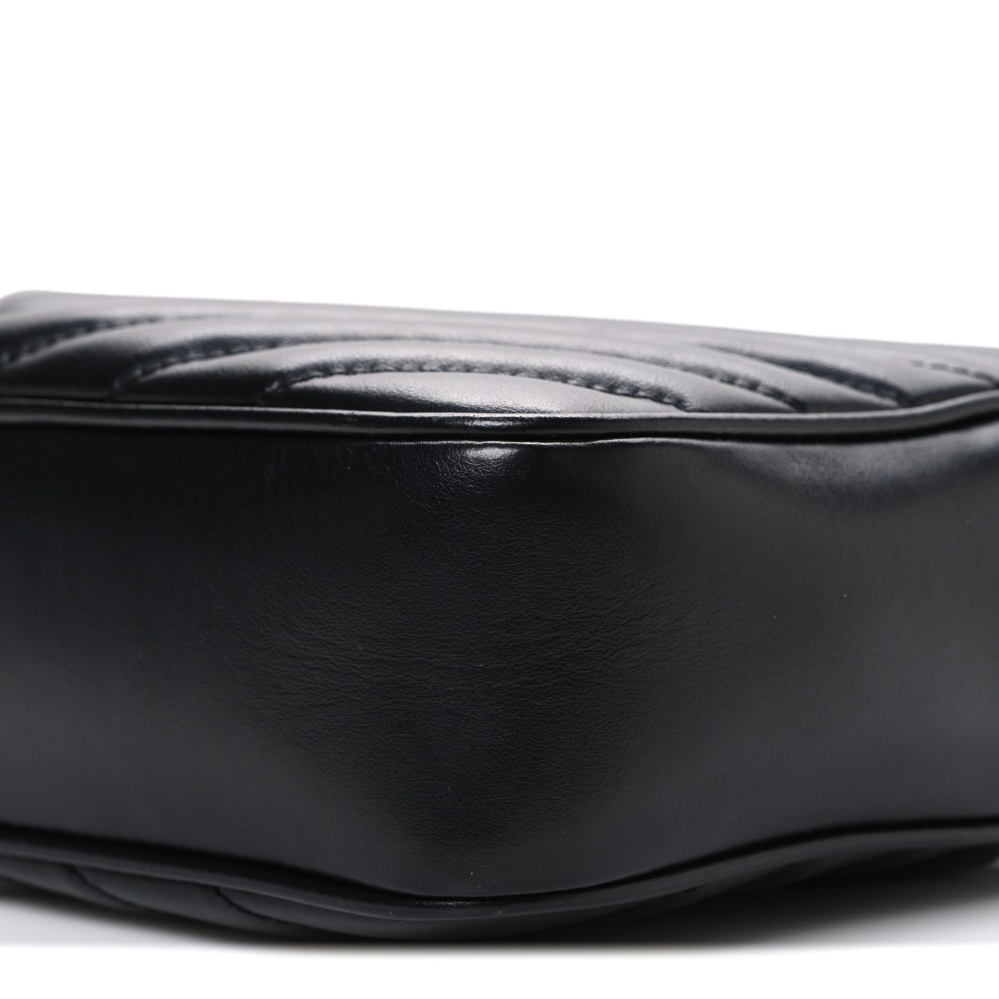 Calfskin Matelasse Monogram Lou Camera Bag Black