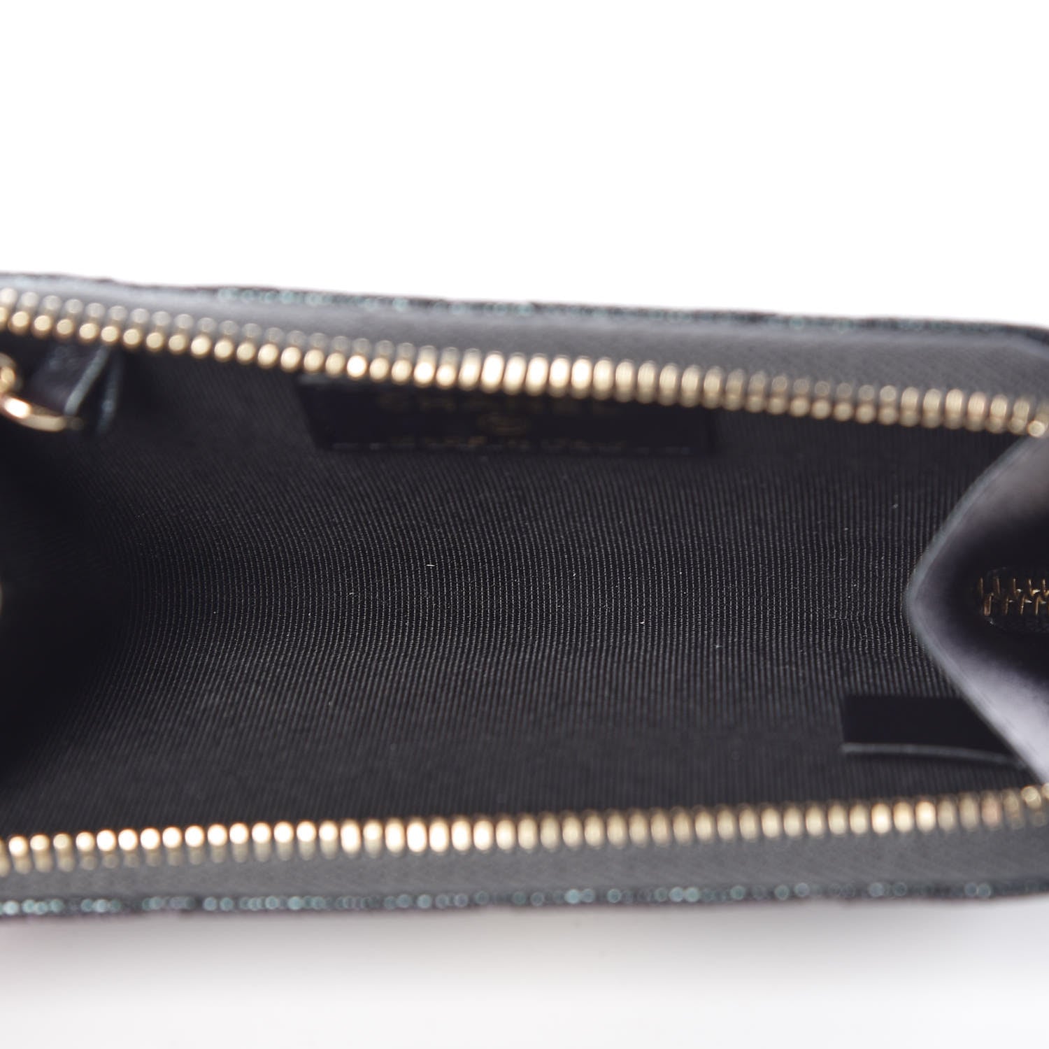 Chanel Iridescent Caviar Quilted Key Holder Case Black 10 of 16