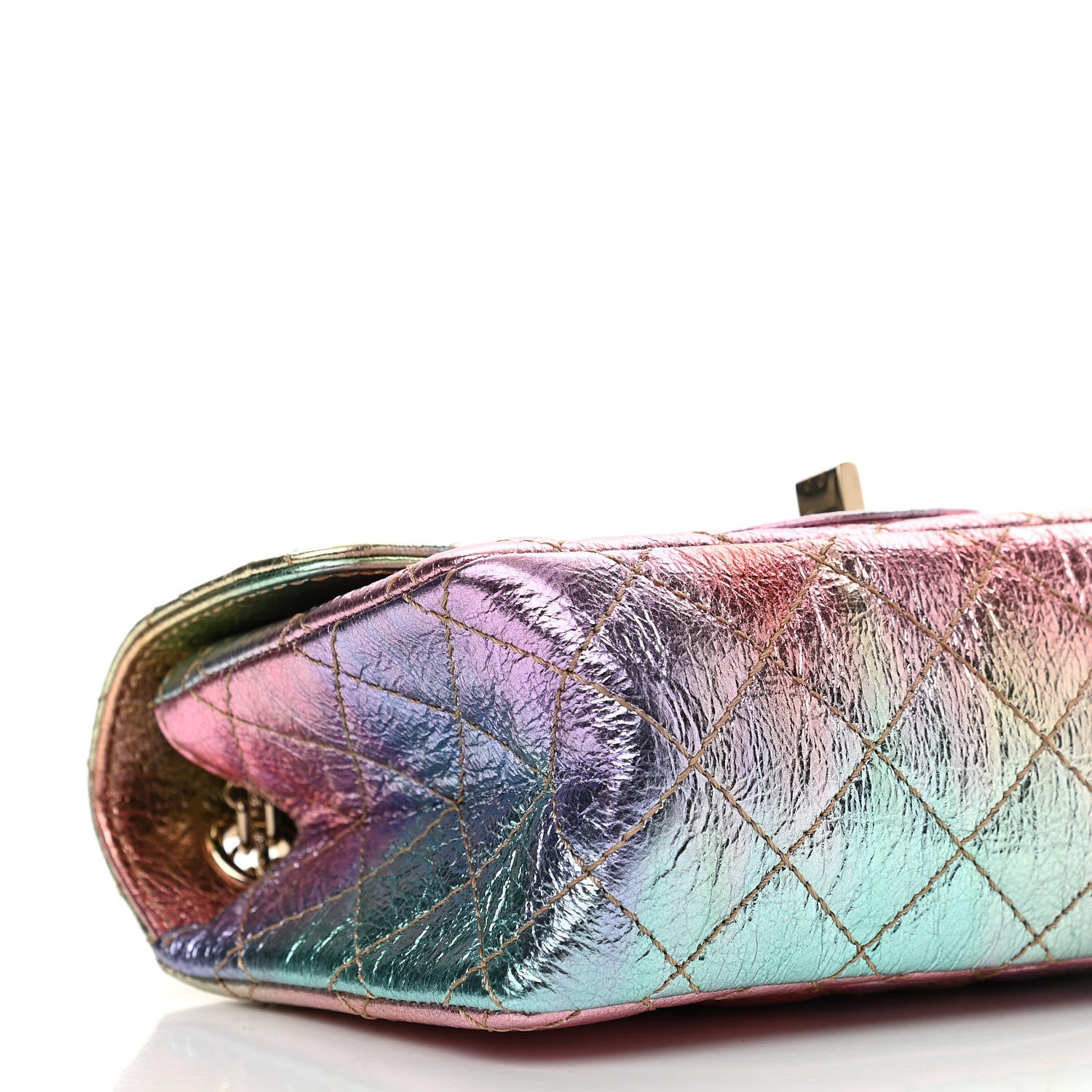 Chanel Metallic Goatskin Quilted Mini 2.55 Reissue Flap Multicolor 10 of 11