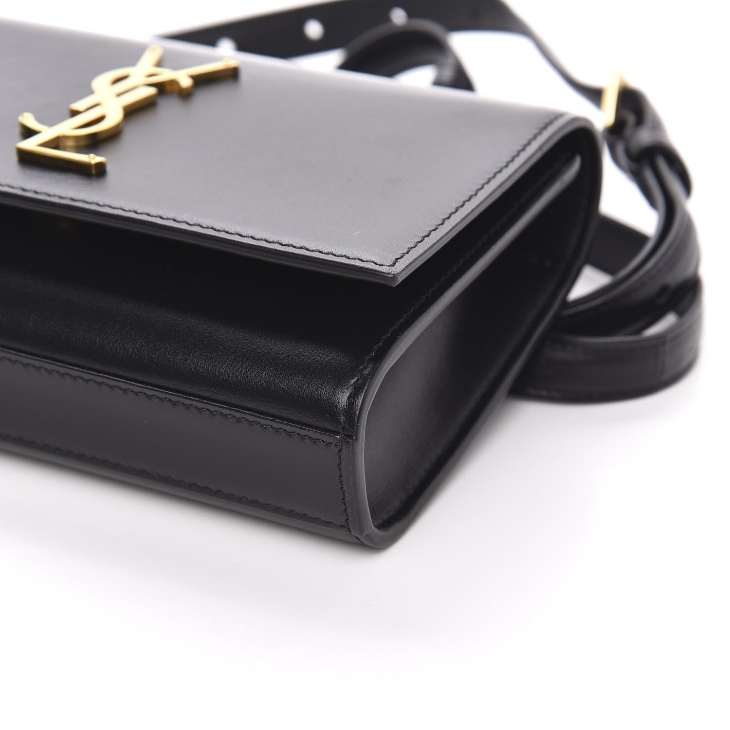 Saint Laurent Smooth Calfskin Monogram Kate Belt Bag Black 7 of 8
