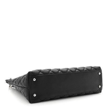 Chanel Caviar Quilted Large CC Shopping Tote Black 4 of 10