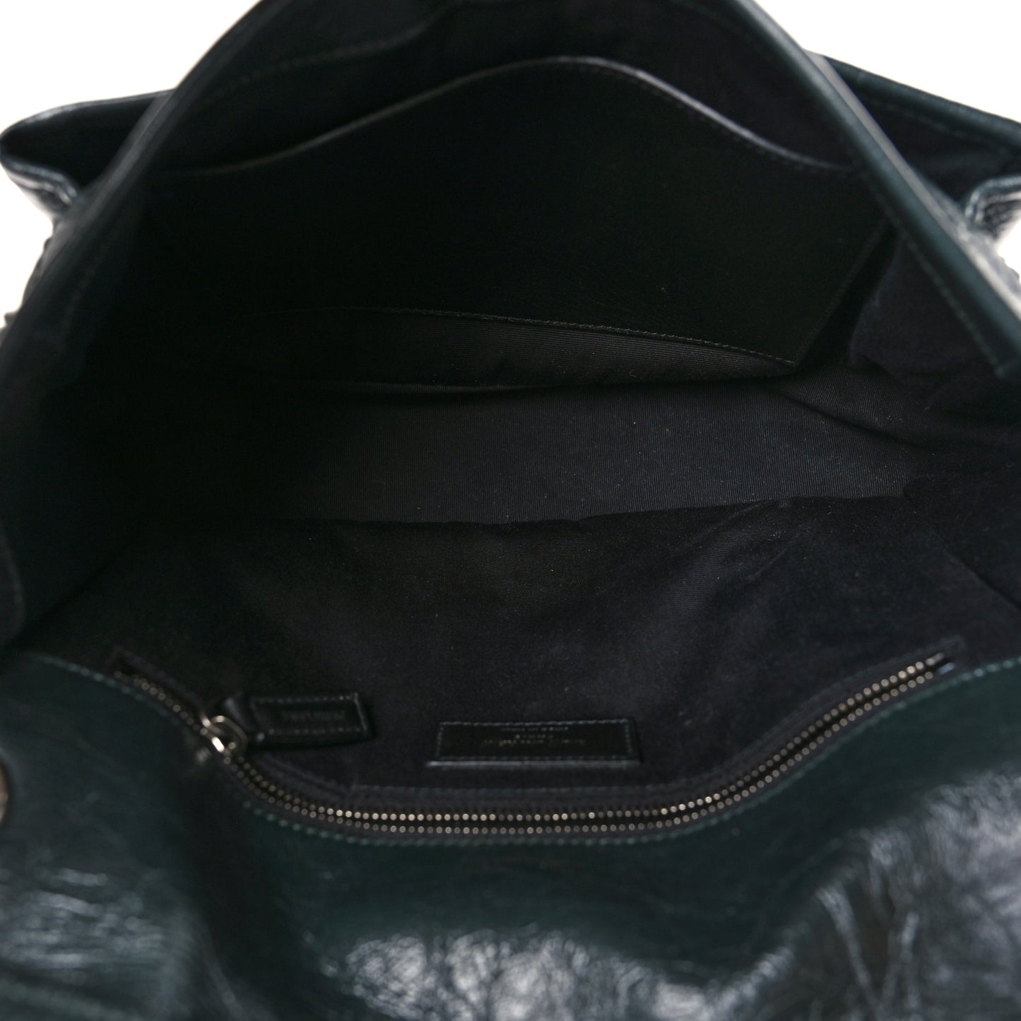 Crinkled Calfskin Matelasse Monogram Medium Niki Chain Satchel Dark Green