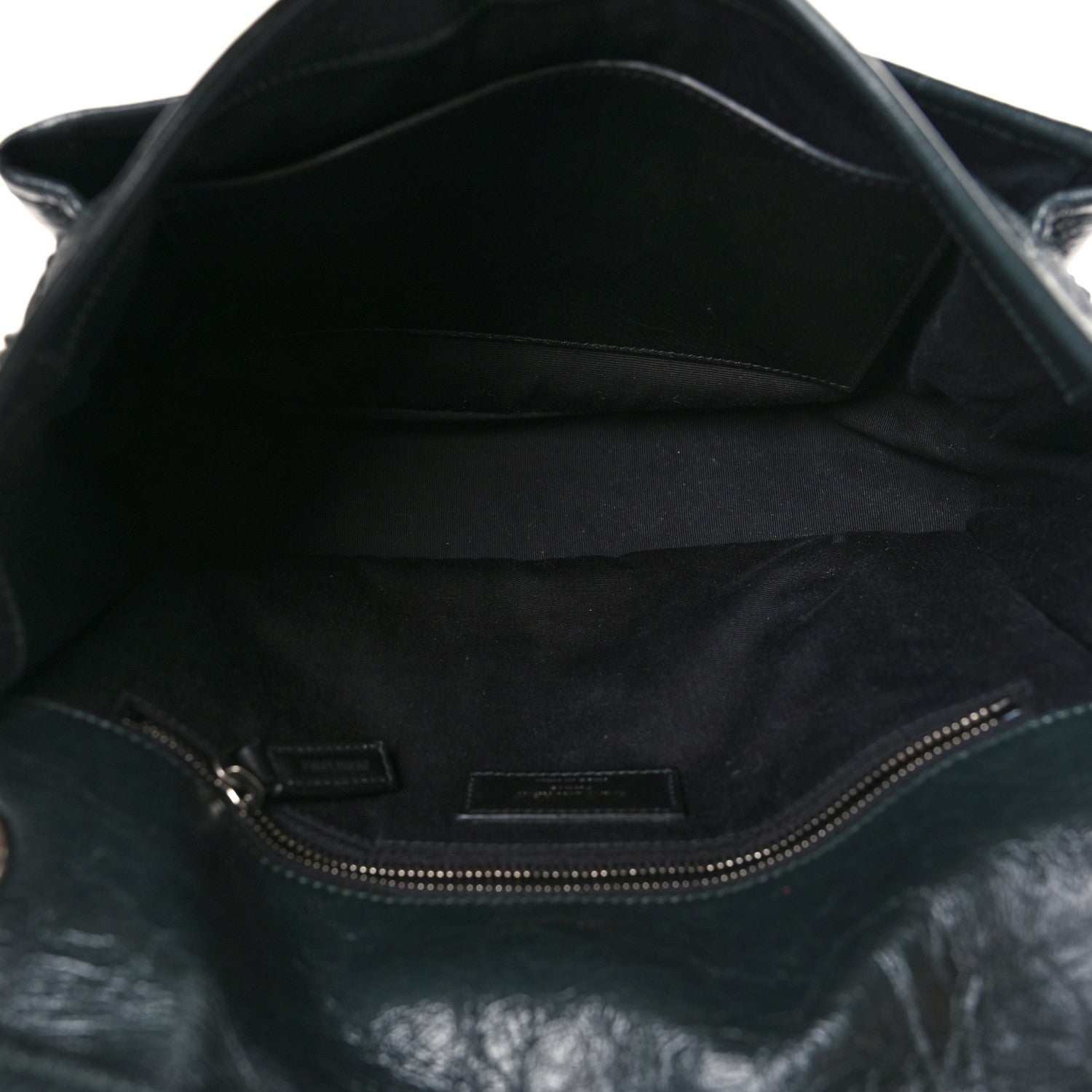 Saint Laurent Crinkled Calfskin Matelasse Monogram Medium Niki Chain Satchel Dark Green 5 of 9