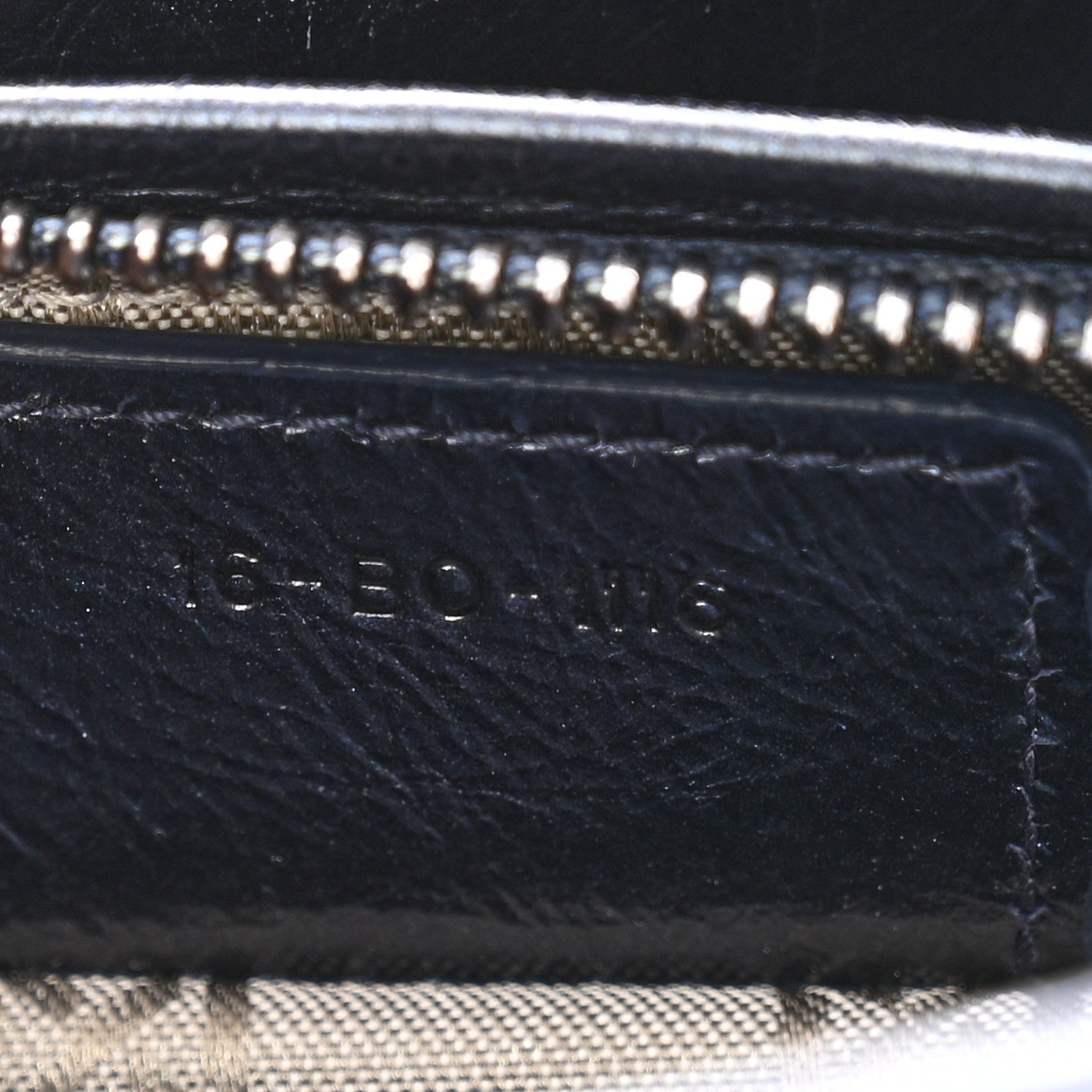 Christian Dior Metallic Lambskin Cannage Medium Lady Dior Navy Blue 7 of 12