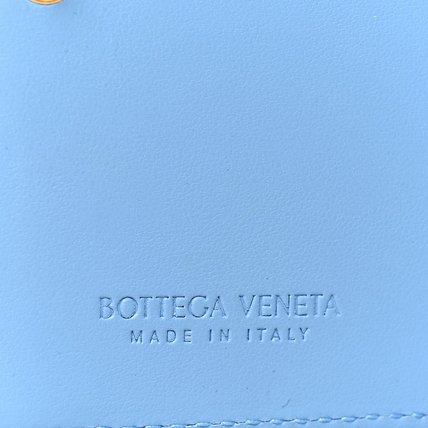 Nappa Intrecciato Small Bi-Fold Zip Wallet Ice
